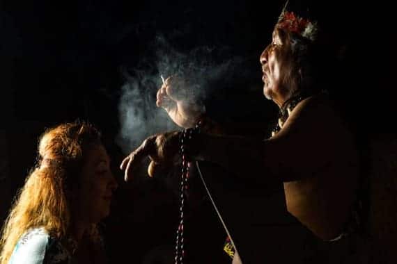 ritual con ayahuasca