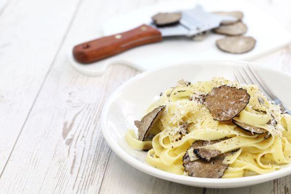 Receta con trufas y pasta