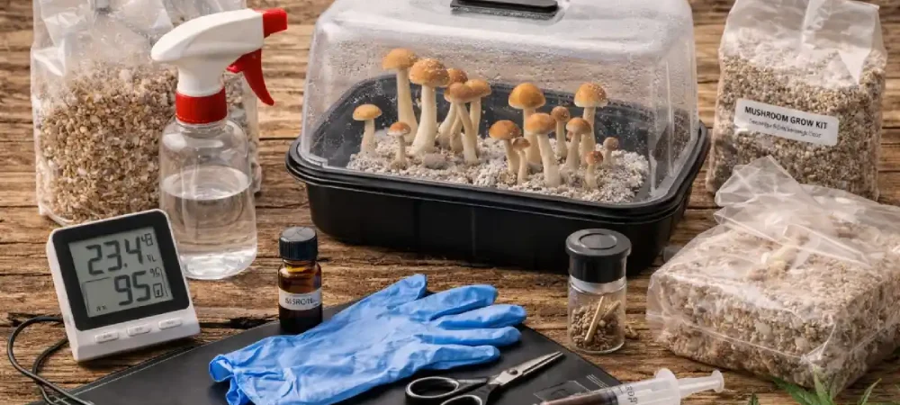 Herramientas básicas para el cultivo de setas y hongos en entorno controlado