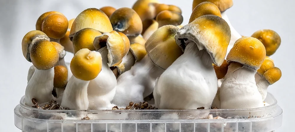 psilocybe cubensis cultivo en kit setas psilocibina en sustrato colonizado